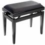 DISCACCIATI Piano Bench - Yamaha Dark Walnut / Black Ecosky 105RYAMDARKW