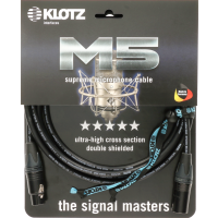KLOTZ M5 Microphone Cable 1m /  Gold-plated Neutrik®  Commodity XLR  M5FM01