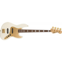 SQUIER 40th Anniversary Jazz Bass®, Gold Edition / L / Olympic White.  0379440505