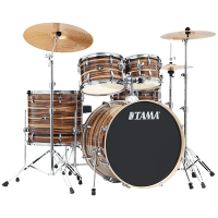 TAMA Imperialstar Drum Set with Hardware and Throne / Coffee Teak Wrap (B22/T10/T12/FT16/SD14)  IE52KH6WCTW