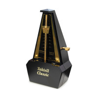 WITTNER Taktell® Classic Series 829 Metronome - gold, plastic casing, without Bell / Black  903152