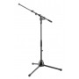 K&M Microphone Stand with Telescopic Boom, 3/8" / black 2590030055