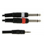 GEWA Y Cable / 3m / ST Mini Jack -> 2 x Jack 190125