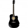 SQUIER SA105CE Electro-Acoustic Dreadnought with FE-A2 Preamp / Black 0930307006