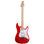ARROW Strat Type Electric Guitar - Diamond Red / white pickguard  ARRST111DRMP