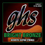 GHS Acoustic Guitar Strings - Bright Bronze (014-060) BB50H