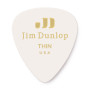 DUNLOP Picks Classic Celluloid White THIN  Pack of 6	483P01TH
