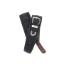 D´ADDARIO Guitar Strap - Deluxe Leather with Belt Buckle / Black  25LBB00