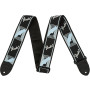 FENDER 2" Monogrammed Strap - Black/Light Grey/Blue  0990681502