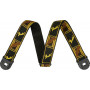 FENDER 2“ Quickgrip Secure Guitar Strap with Logo / Black-Yellow-Brown       0990629001