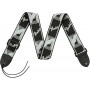FENDER 2" Monogrammed Guitar Strap - Black/Light Grey/Dark Grey  0990681543