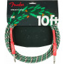 FENDER 3m Wreath Holiday Instrument Cable / Red/Green     0990820903