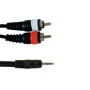 GEWA Y Cable / 1,5M / ST Mini Jack -> 2xRCA 190792