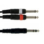 GEWA 1,5m Y Cable / Stereo Jack->2x Jack  954046