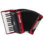 HOHNER BRAVO II 48 Red New Bellow + Bag	A16532
