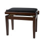 PVX Piano Bench - Walnut Matt / Black Velour Seat  PVX070