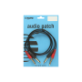 KLOTZ 2m TwinCable / 2m 2x Jack 2p – 2x jack 2p / gold contacts    ATJJ0200