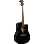 LAG Tramontane Series E/A Western Guitar / Black   T118ACEBLK