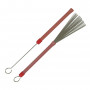 LUDWIG Wire Brushes - Red Grooved Handle with Ball End, L194