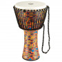 MEINL 14" Rope Tuned Travel Series Djembe / Extra Large / Kenyan Quilt PADJ2XLF