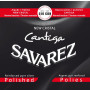 SAVAREZ CL. Guitar Strings - New Cristal Cantiga Red / polished silver bass strings  510CRH