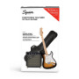 SQUIER Sonic® Stratocaster® Pack with Gig Bag and Frontman 10G / M / 2TS  0371720603