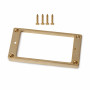 STEWMAC Metal Humbucker Cover for Flat Bodies, Low, Gold 2072G