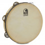 TOCA 9" Wood Tambourine with Head / Double Row T1090H