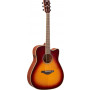 YAMAHA TRANSACOUSTIC Series E/A Guitar with Cutaway / Brown Sunburst, FGCTABS