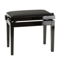K&M Piano Bench / Black Glossy / Tapered Legs, 1396110021
