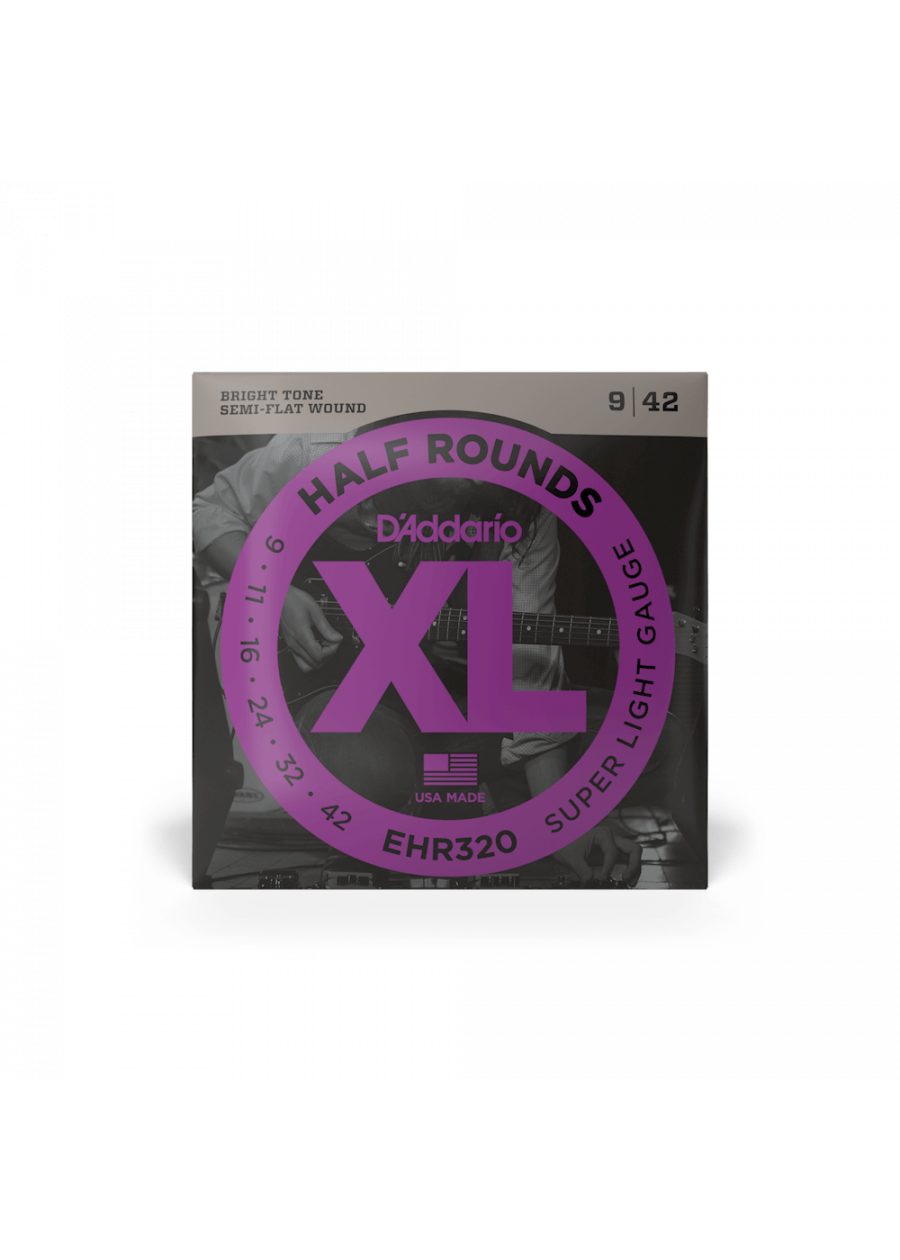 Half round electric on sale guitar strings