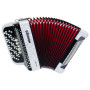 HOHNER Akordion NOVA III 96, B-S stepped / valge  A4271