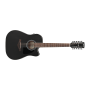 IBANEZ Elektroakustiline 12-keelne sisselõikega kitarr / Wheatered Black  AW8412CEWK