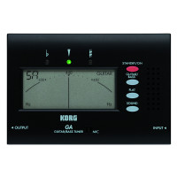 KORG Digitaalne häälestustüüner kitarrile ja bassile / must GA40BK