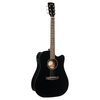 CORT Solid Top Electro-acoustic Guitar / Black    EARTH60CEBK