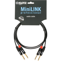 KLOTZ 6m PRO TwinCable / 2x Jack 2p -> 2x Jack 2p     KTJJ600