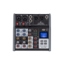 SOUNDSATION 4-Channel Audio Mixer with Media Player, BT & Digital EchoMixer  MIOMIX202M