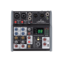 SOUNDSATION 4-Channel  Audio Mixer with Effects and USB I/O MIOMIX202UFX