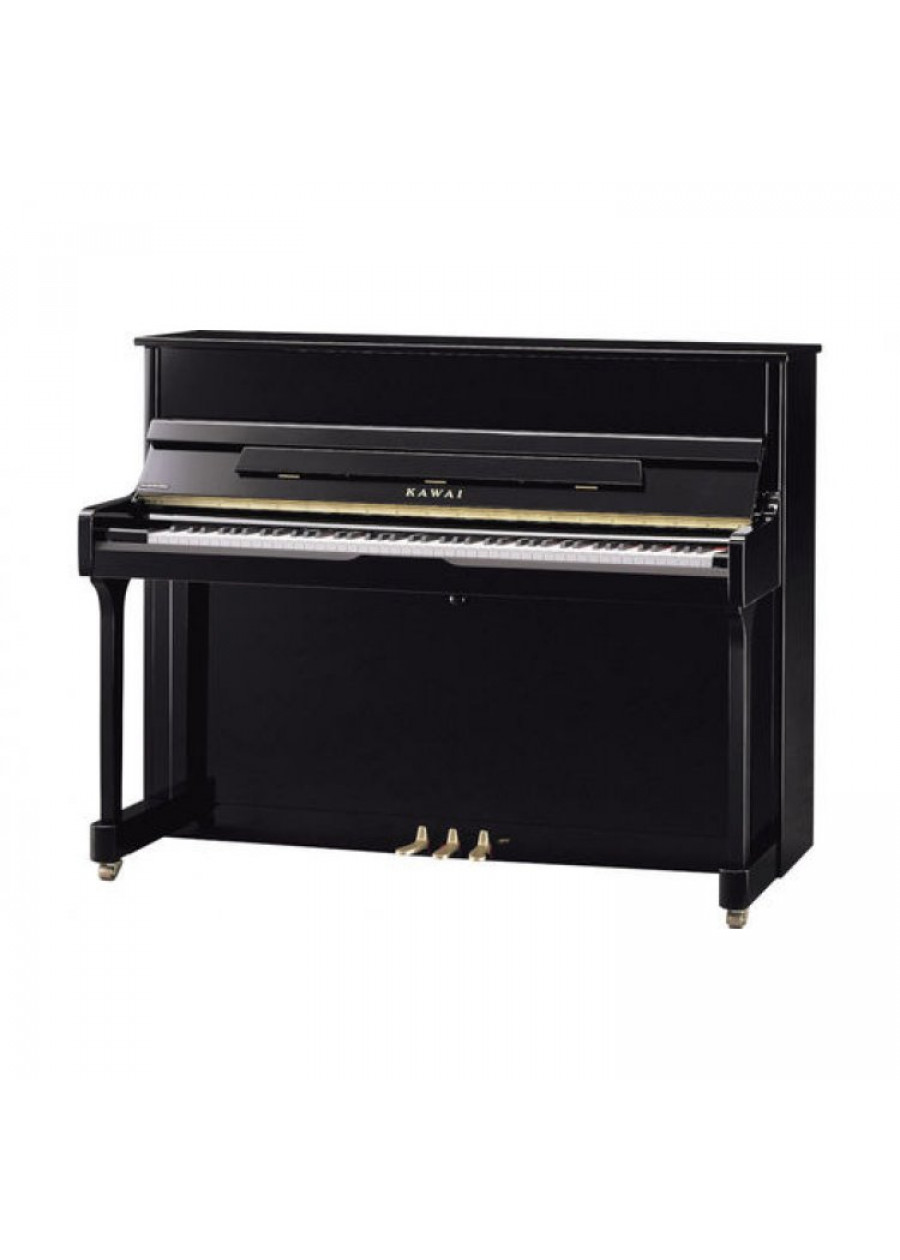 KAWAI Upright piano Black Mat 114cm E200 PVXmusic