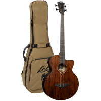 LAG Acoustic-Electric Bass, Cutaway with Gigbag  SAUVAGE-BCE
