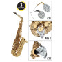 BG Alto Sax Combo Pack  (A31+A30+A65S)	CPSA