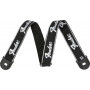 FENDER 2" Quickgrip Secure Strap / Black with White Running Logo  0990629008