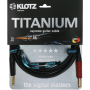 KLOTZ 4,5m Titanium Instrument Cable / Jack->Jack (silent plug) / Gold contacts	TI0450PSP