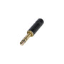 REAN Stereo 3 pole, long diecast black handle  NYS228BG