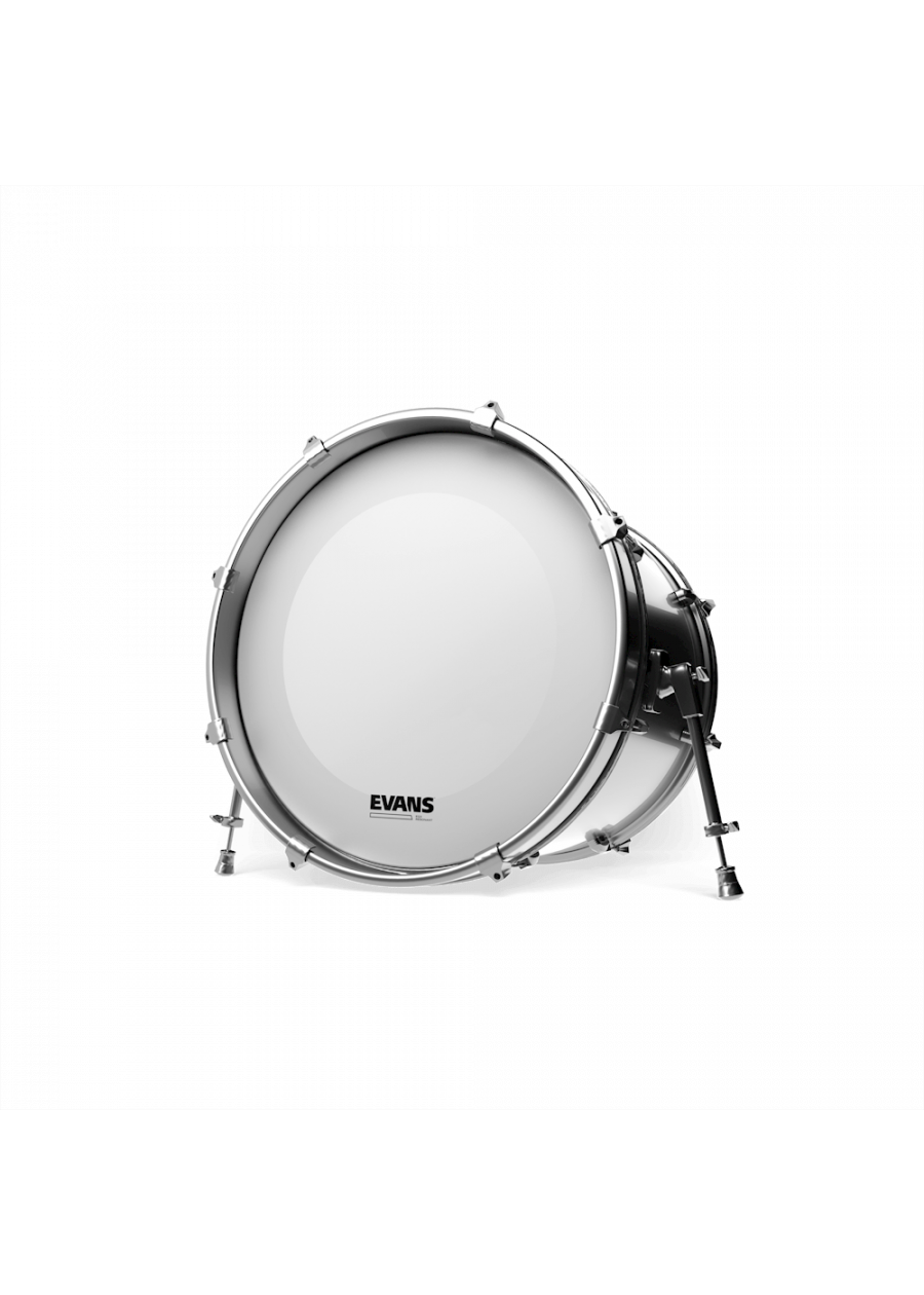 EVANS 24 Bass Drum Head EQ3 Resonant Coated White No Port BD24RGCWNP PVXmusic