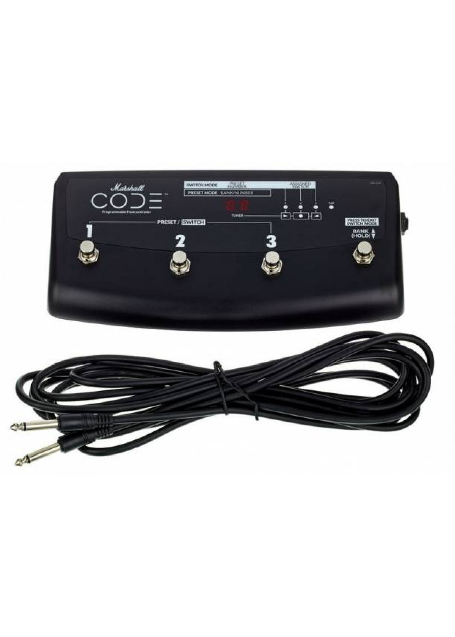 MARSHALL Footswitch for CODE® Series / 4 Way Programmable. PEDL91009 |  PVXmusic